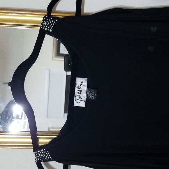 Paris line blouse with sparkles at shoulder size s - Picture 3 of 6